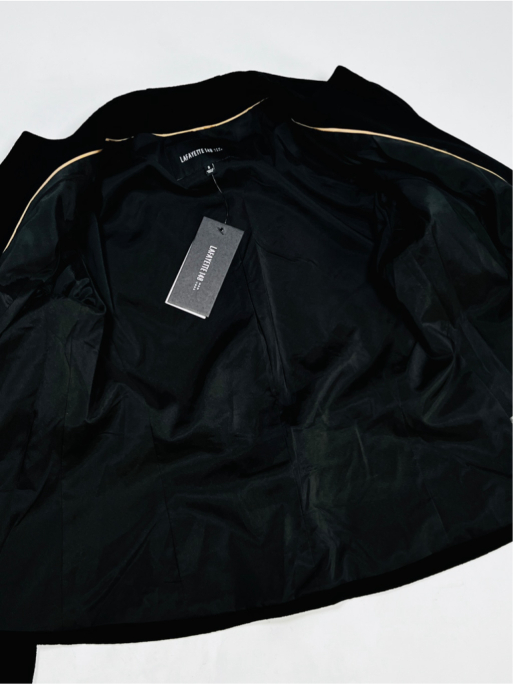 NWT Lafayette 148 New York Black Blazer 2 Jacket 100% Wool Minimalistic - Picture 5 of 10